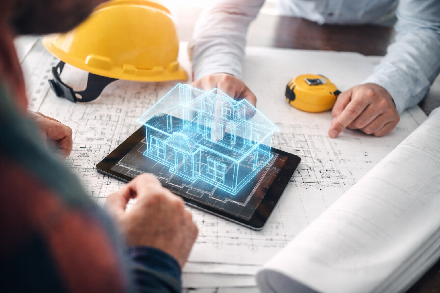 2D architectural print and technical drawing layout